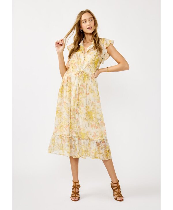 LOVESTITCH Estelle Floral Midi Dress