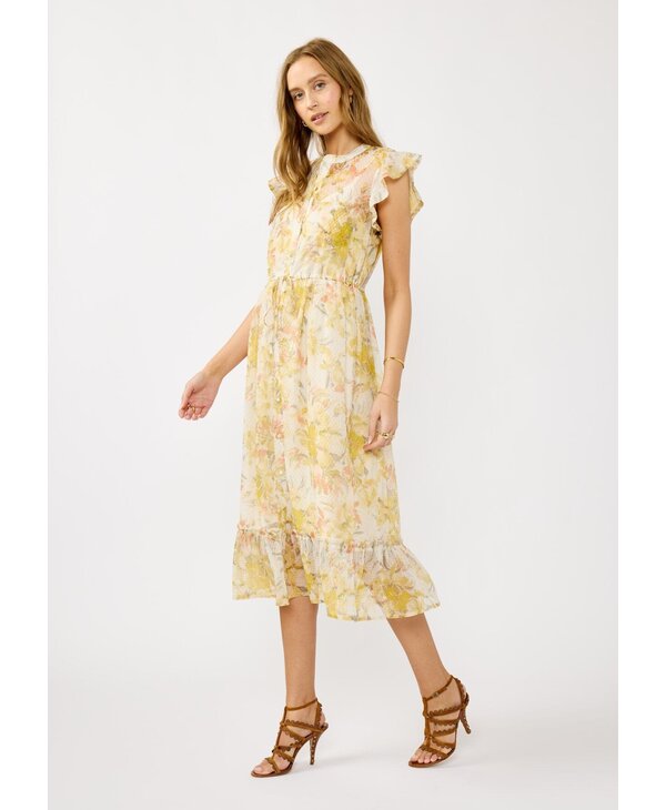 LOVESTITCH Estelle Floral Midi Dress