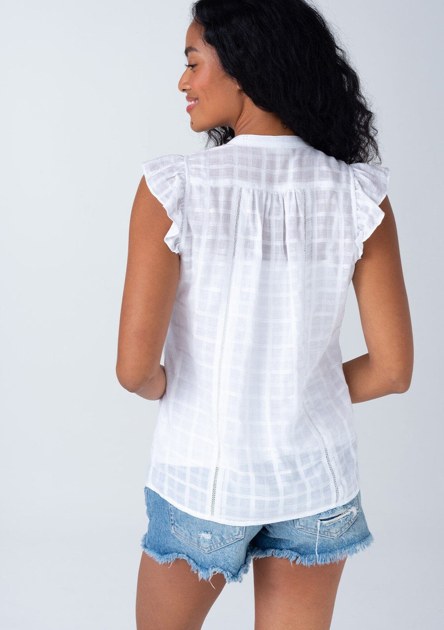 LOVESTITCH Nicolette Flutter Sleeve Top
