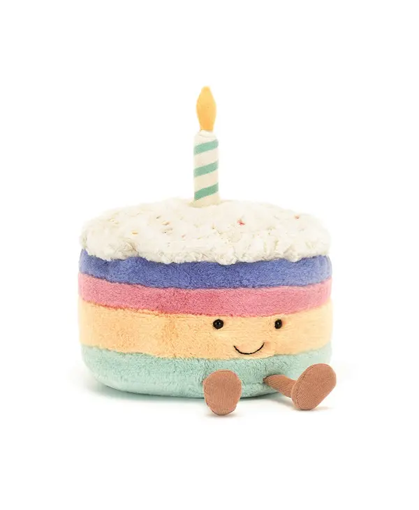 Jellycat Inc. Amuseables Rainbow Birthday Cake