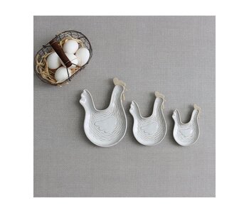 Rooster Plates Set of 3