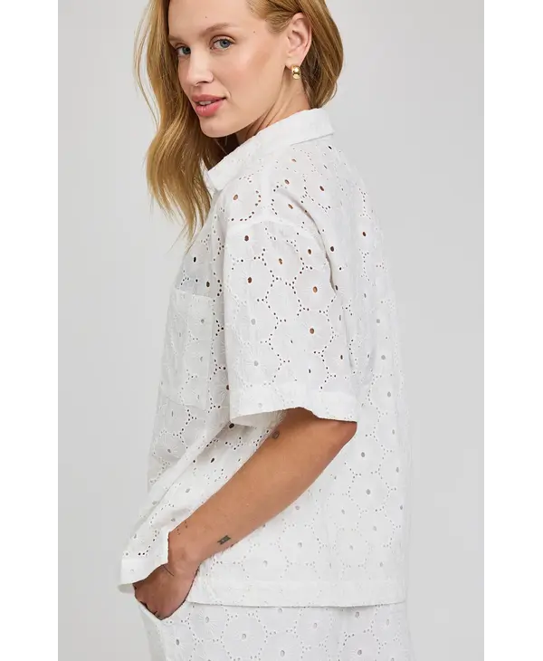 Gentle Fawn Louisa Eyelet Button Down Shirt