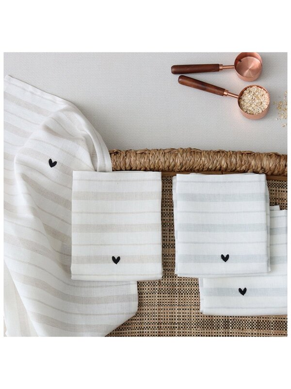 Harman With Love Stripe Tea Towel