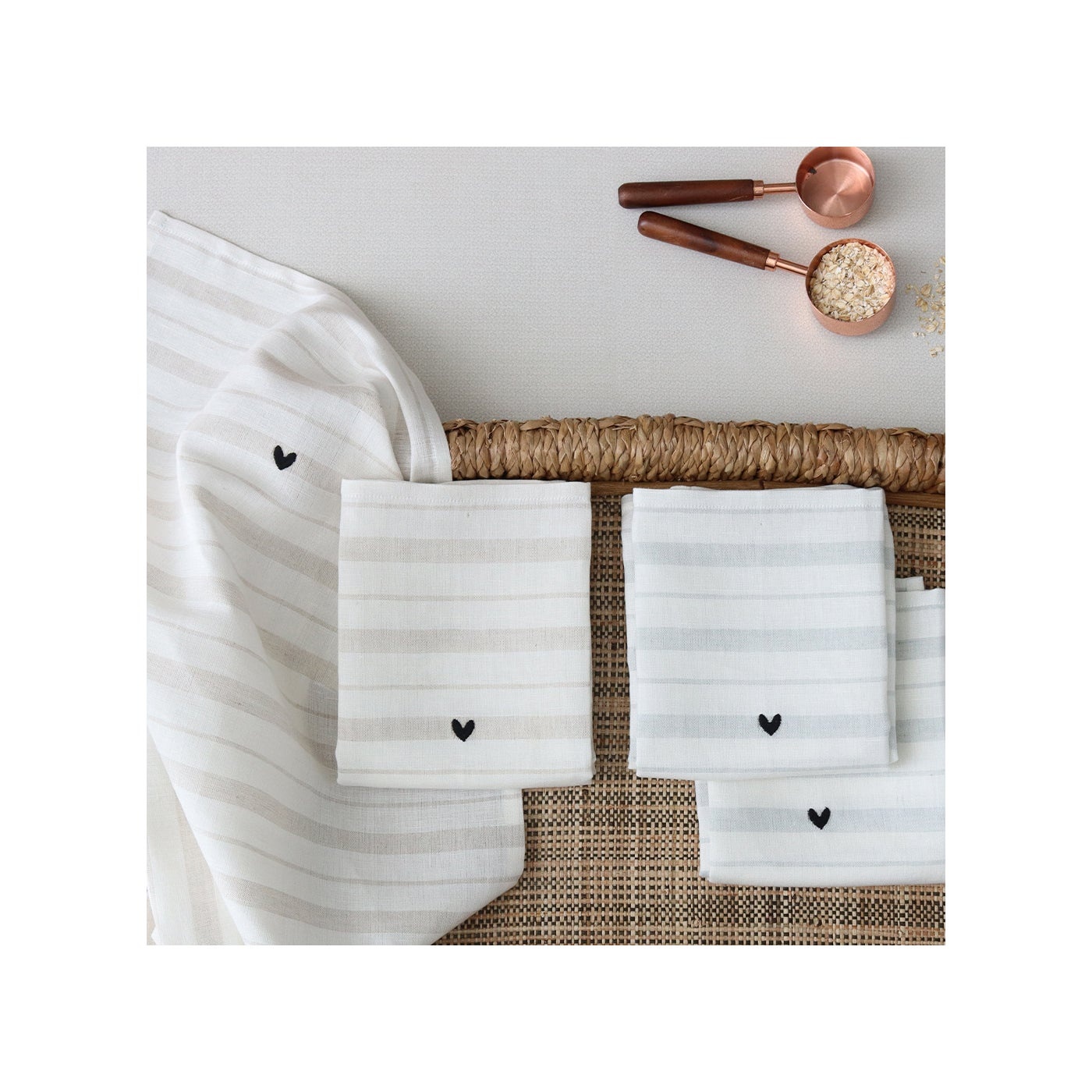 Harman With Love Stripe Tea Towel