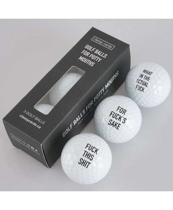 Classy Cards Golf Balls for Potty Mouths