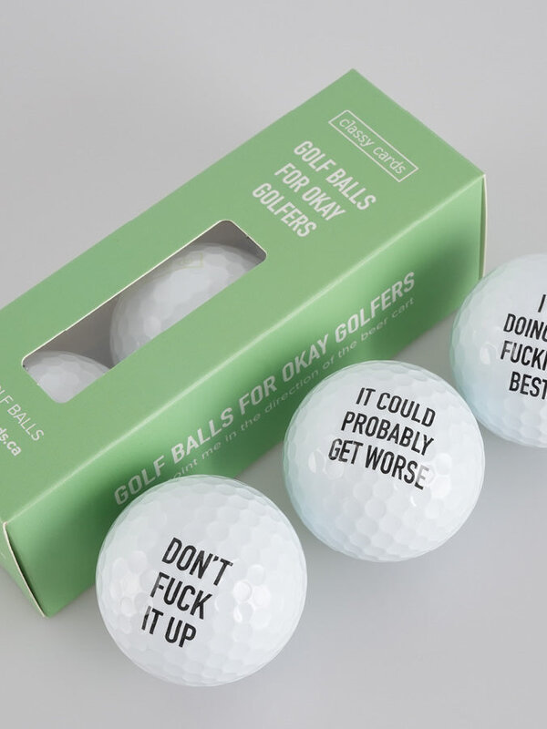 Classy Cards Golf Balls for Okay Golfers Pros