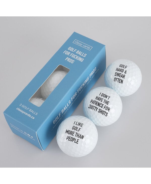 Classy Cards Golf Balls for Fucking Pros