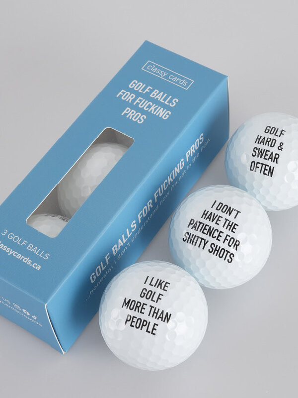 Classy Cards Golf Balls for Fucking Pros