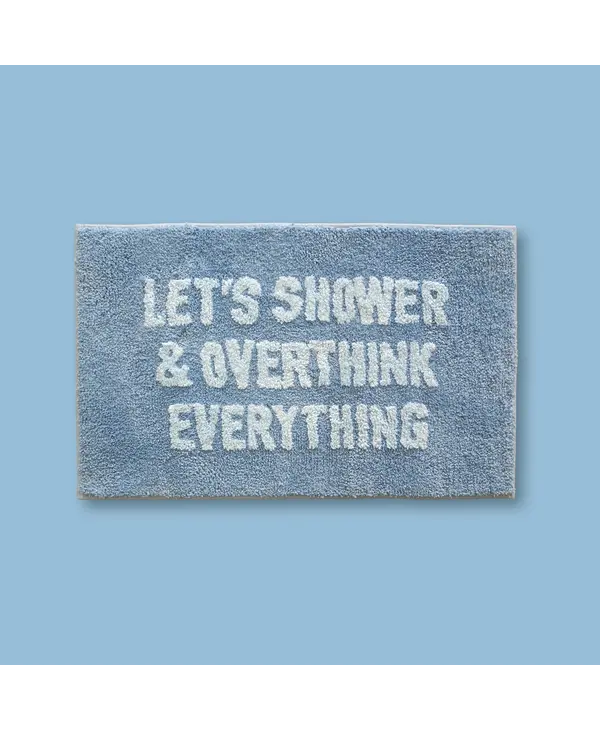 Classy Cards Overthink Everything Bath Mat