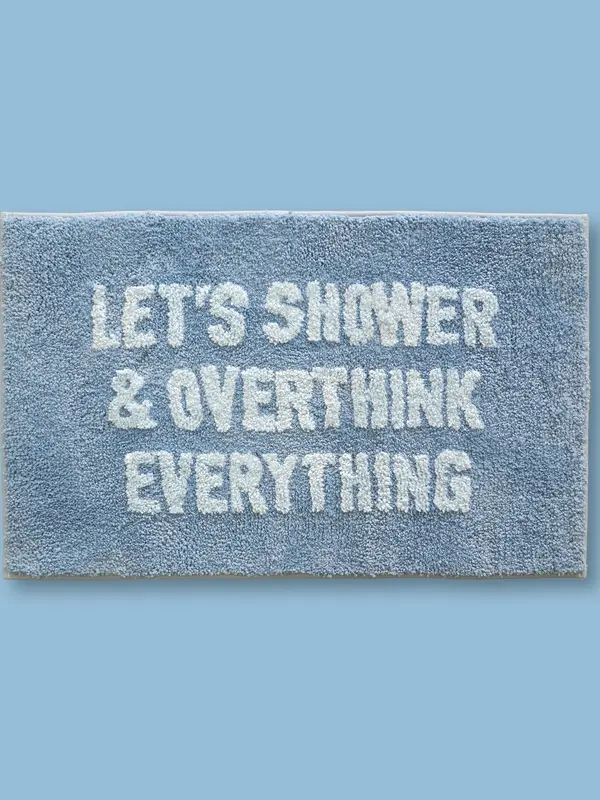 Classy Cards Overthink Everything Bath Mat