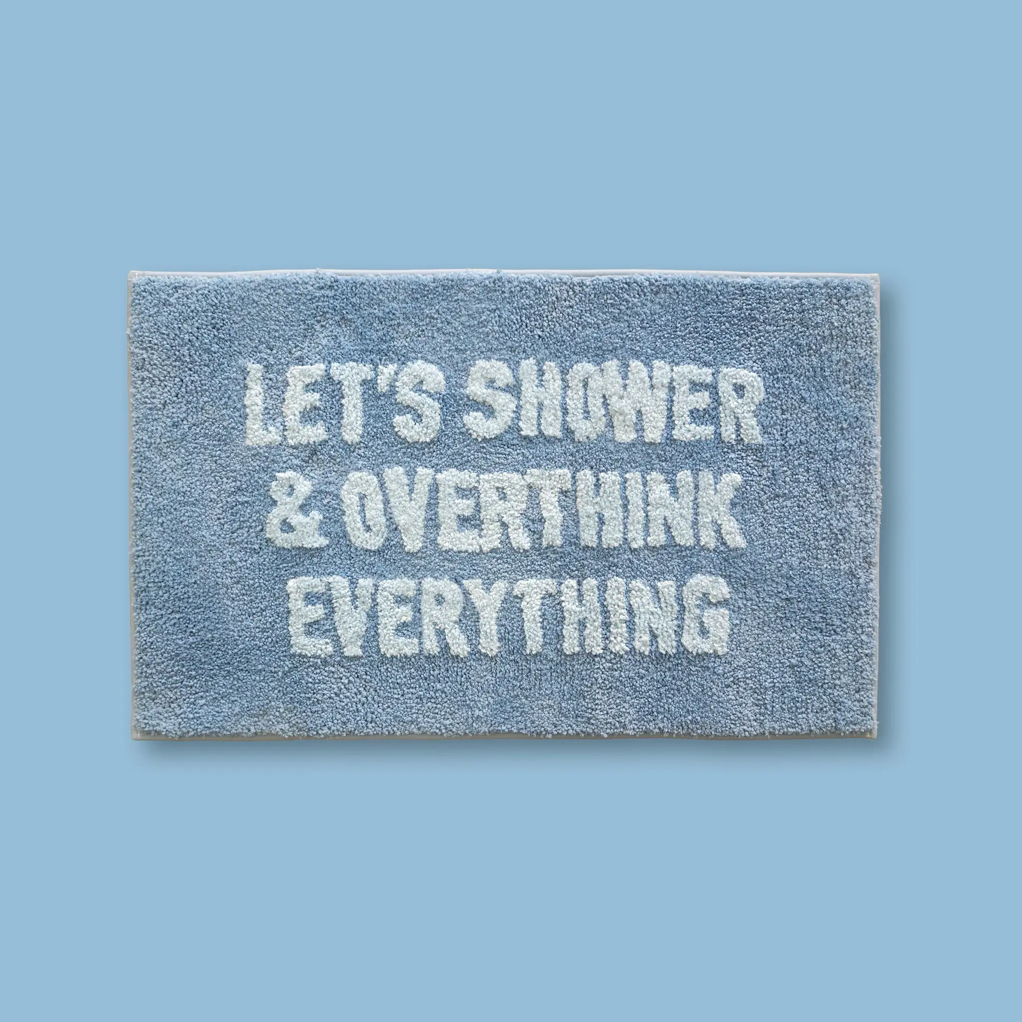 Classy Cards Overthink Everything Bath Mat