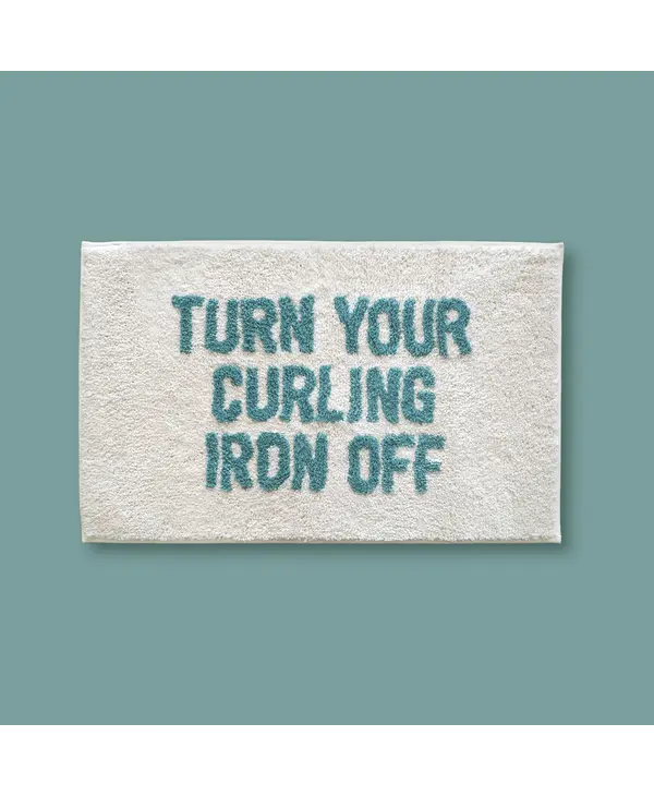 Classy Cards Curling Iron Off Bath Mat