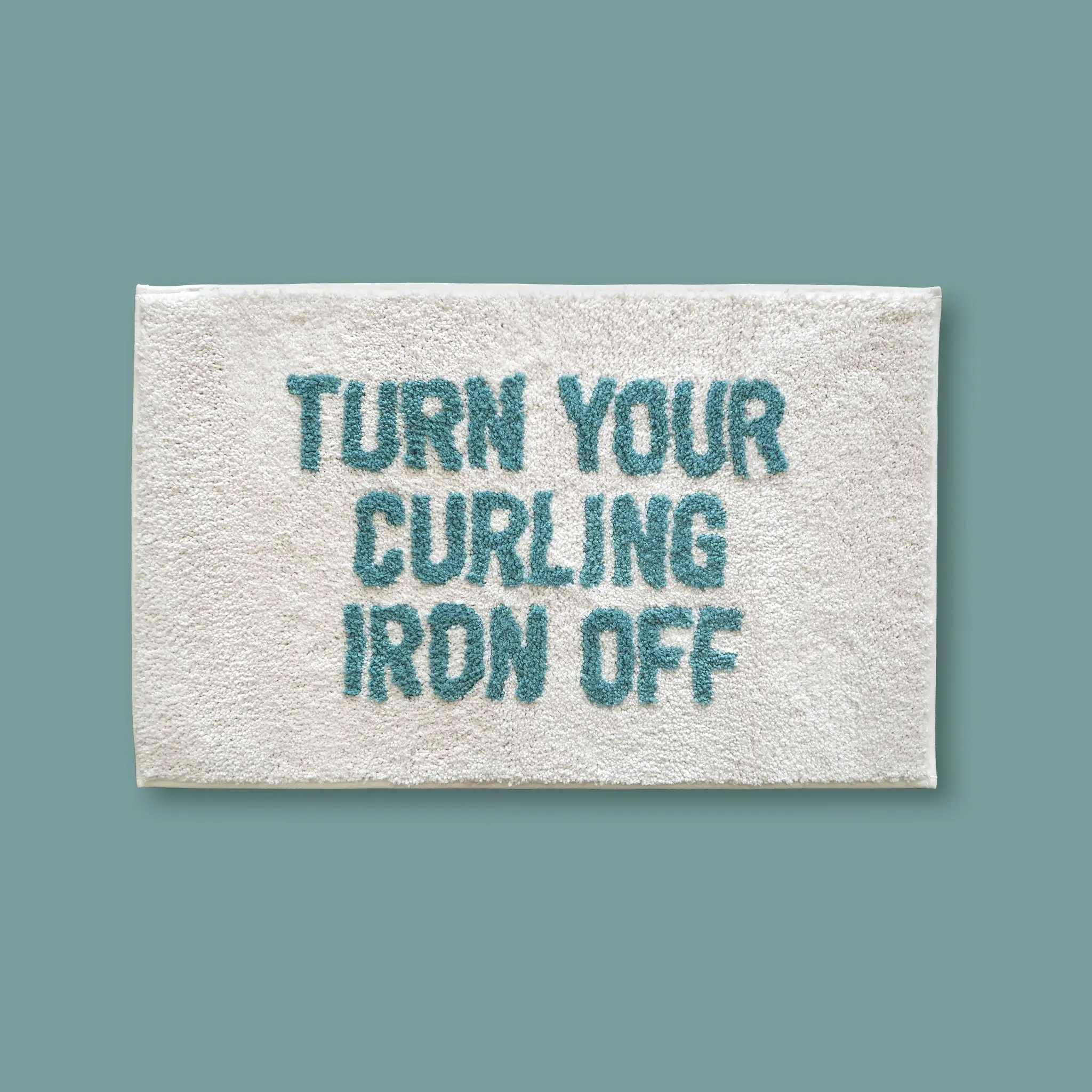 Classy Cards Curling Iron Off Bath Mat