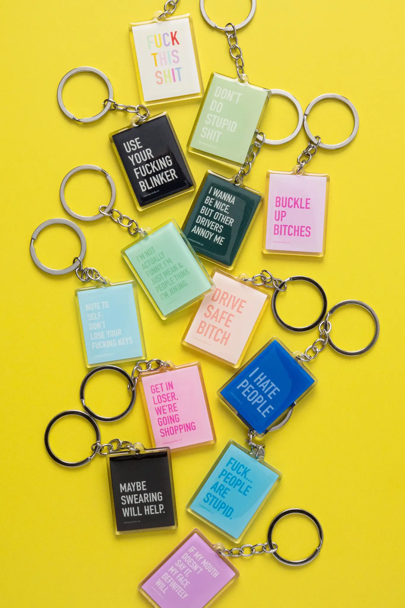 Classy Cards Sarcastic Keychains