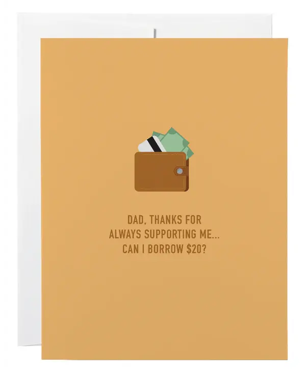 Classy Cards Supportive Dad Card