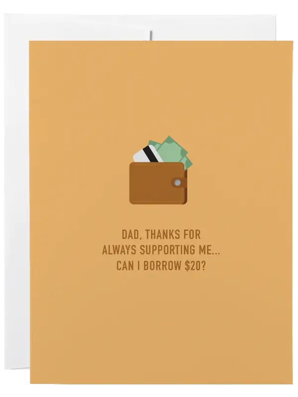 Classy Cards Supportive Dad Card