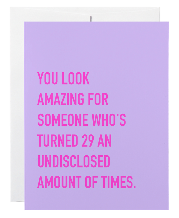 Classy Cards Turned 29 Card
