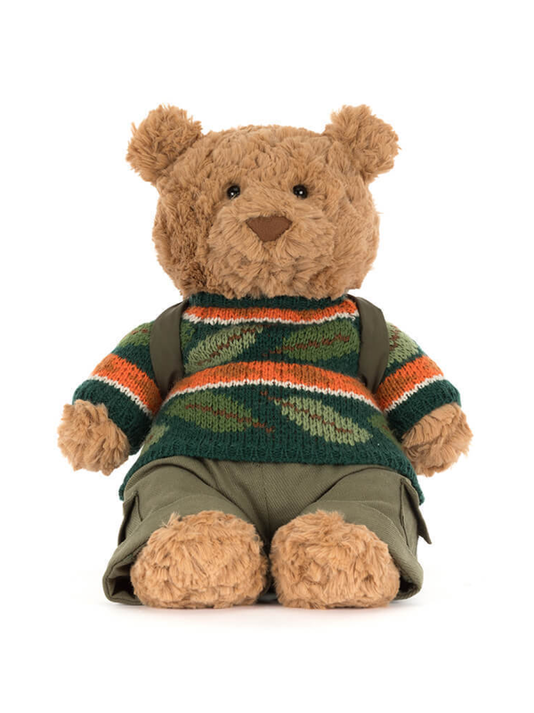 Jellycat Inc. Bartholomew Bear Hiking Outfit