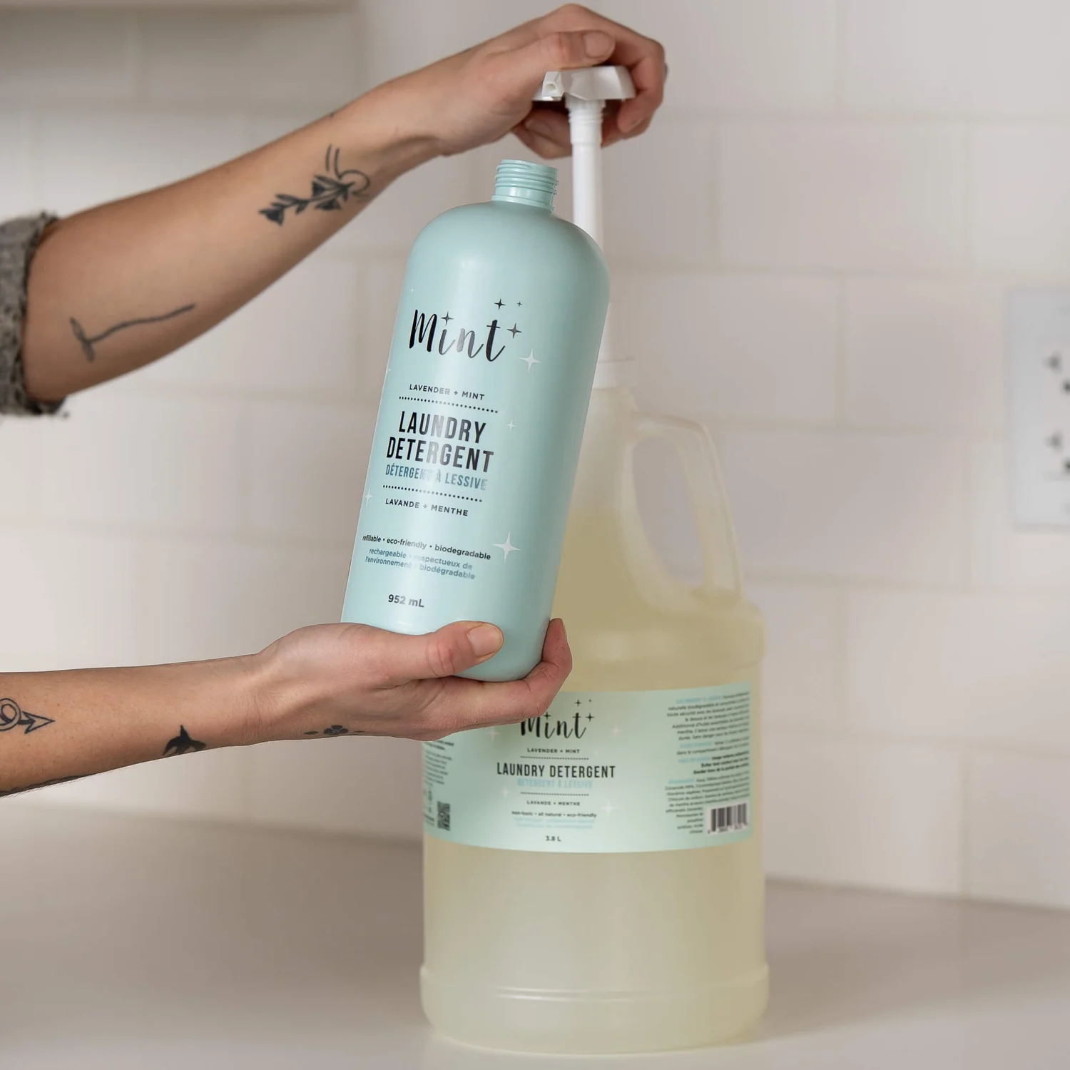 Mint Mint Laundry Detergent Refill Jug