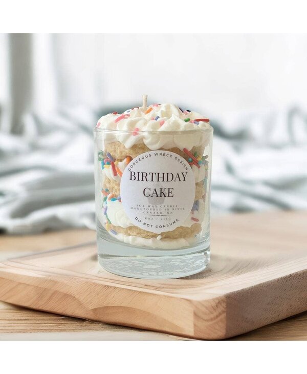 Gorgeous Wreck Design Birthday Cake Dessert Candle