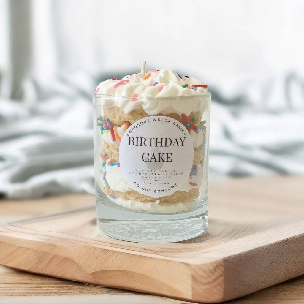 Gorgeous Wreck Design Birthday Cake Dessert Candle