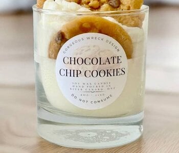 Chocolate Chip Cookie Dessert Candle