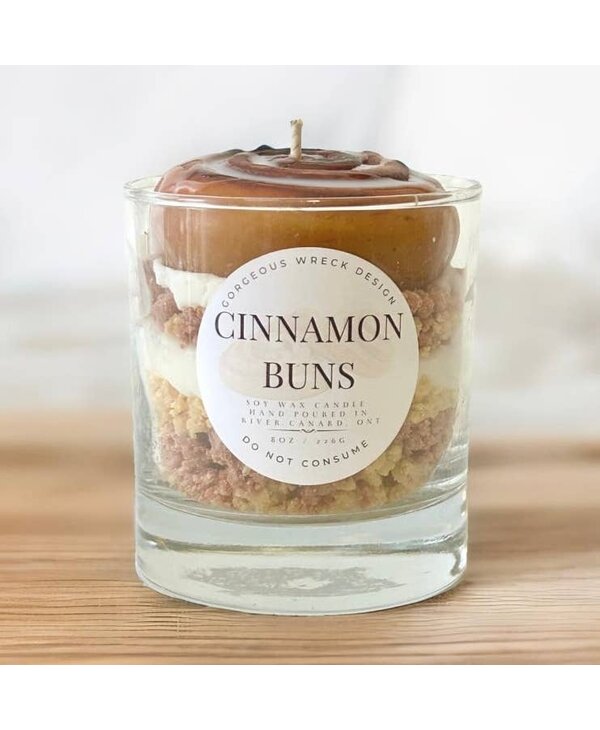 Gorgeous Wreck Design Cinnamon Bun Dessert Candle
