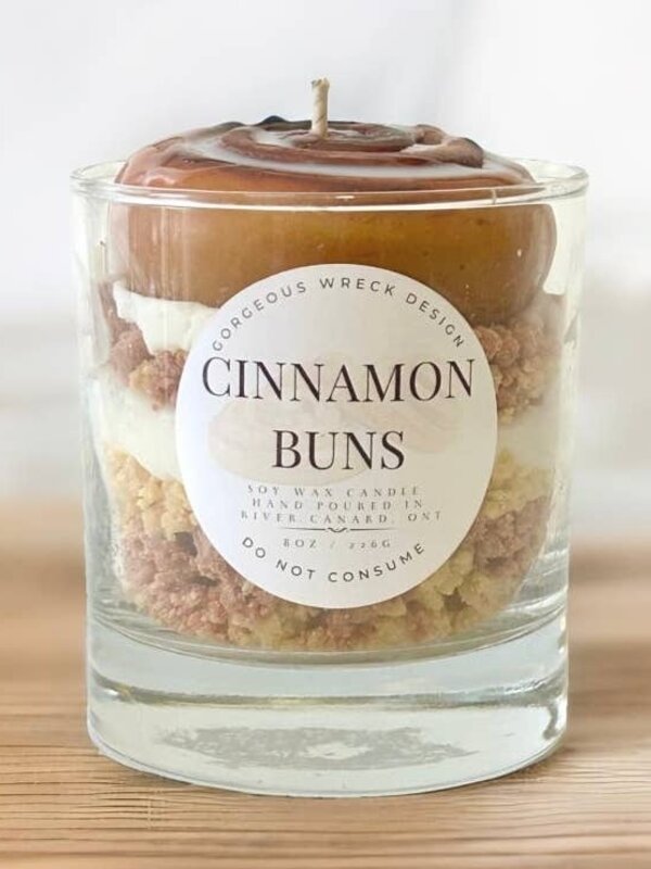 Gorgeous Wreck Design Cinnamon Bun Dessert Candle