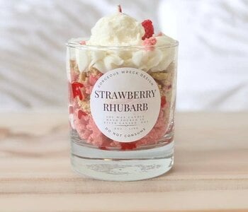 Strawberry Rhubarb Dessert Candle