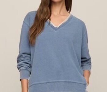 Cam Knit Whipstitch Top