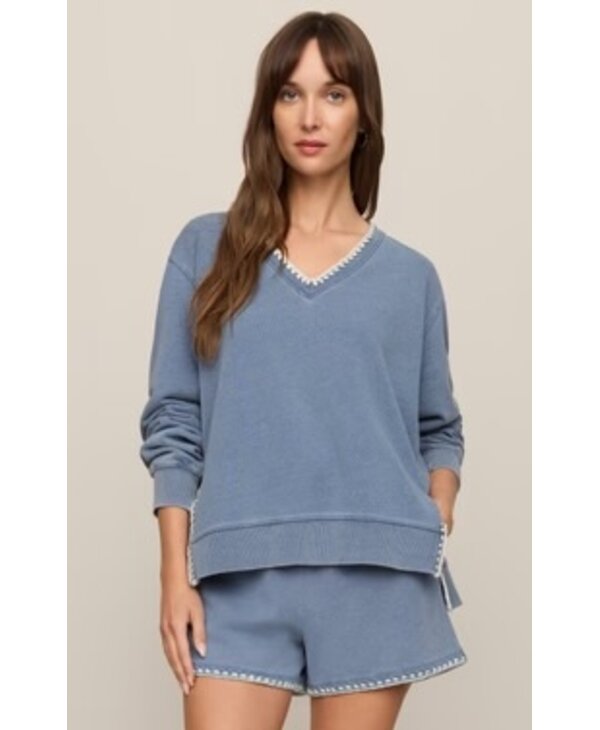 Z Supply Cam Knit Whipstitch Top