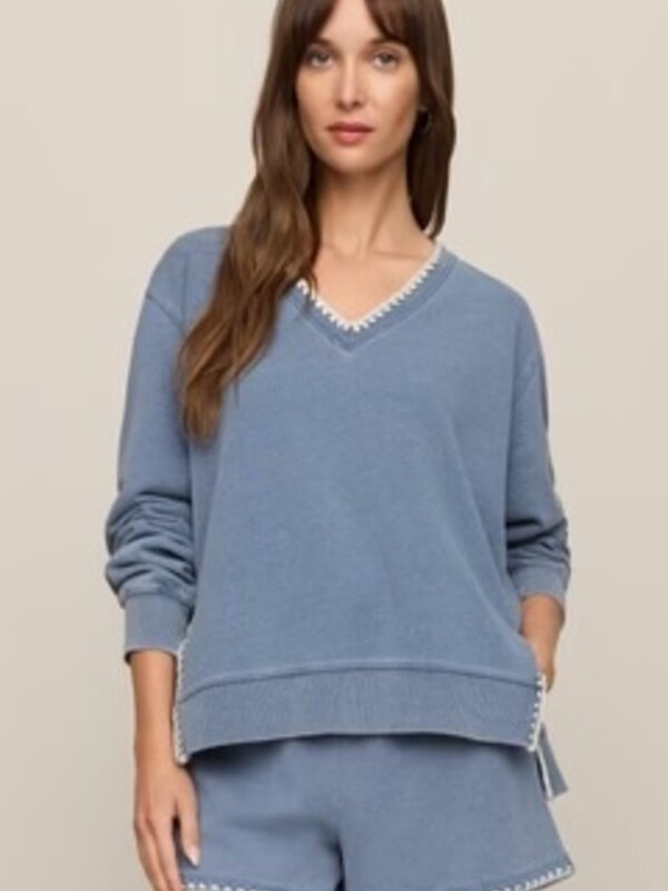 Z Supply Cam Knit Whipstitch Top