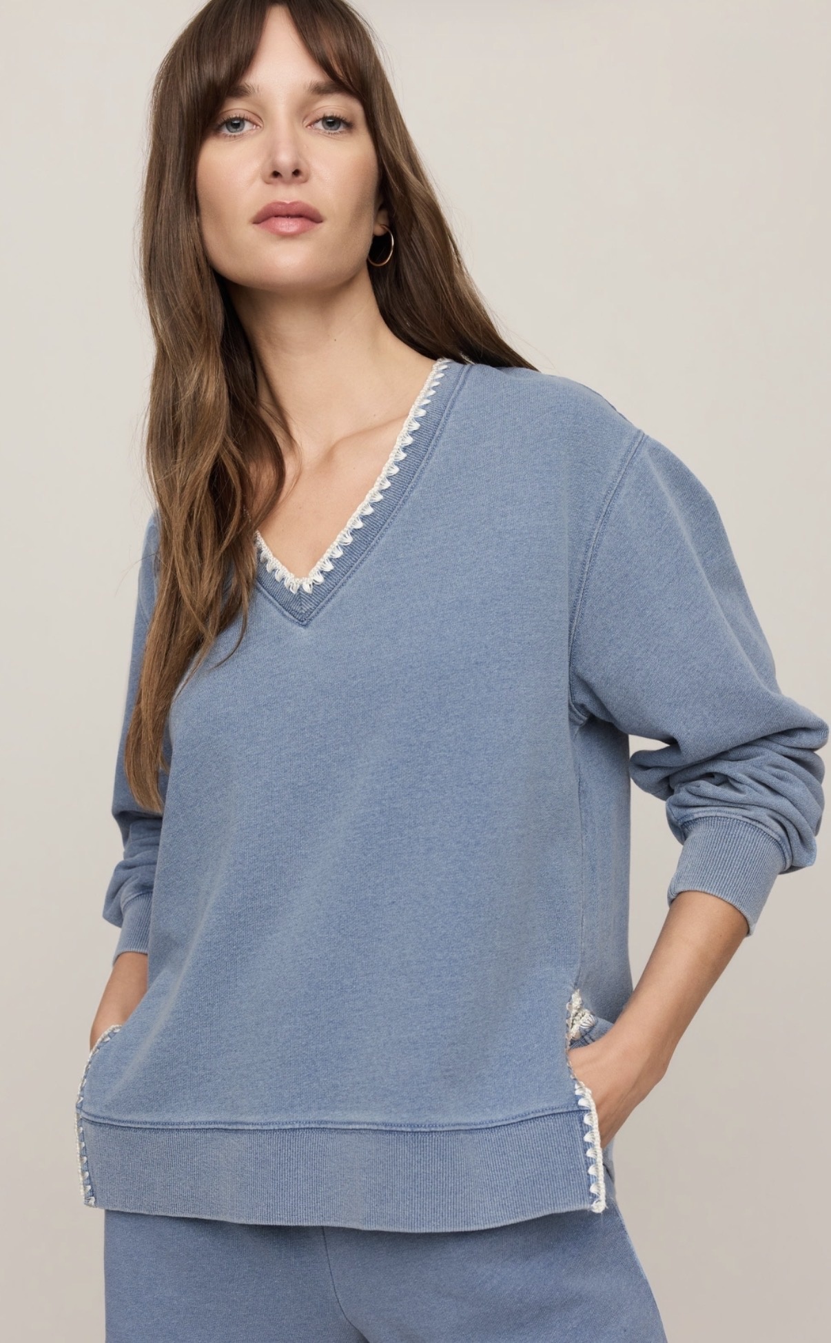 Z Supply Cam Knit Whipstitch Top