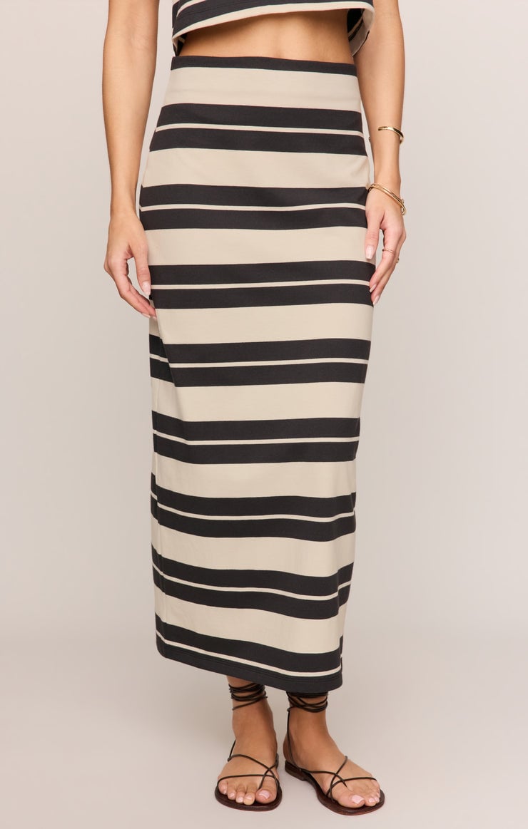 Z Supply Gail Striped Midi Skirt