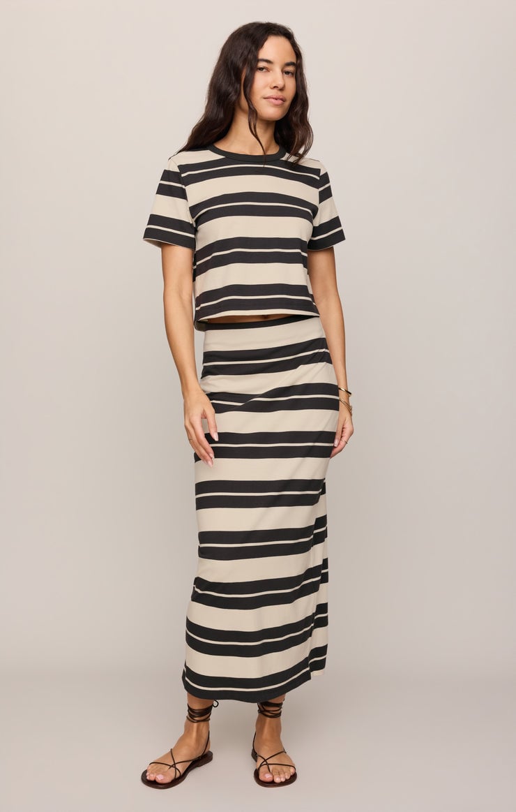 Z Supply Gail Striped Midi Skirt