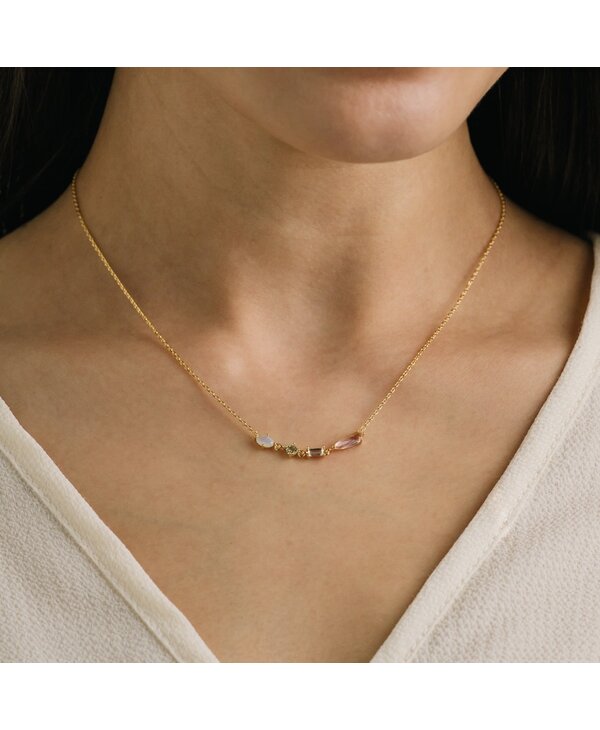 Lovers Tempo Sonata Jewel Necklace - Opal Mix