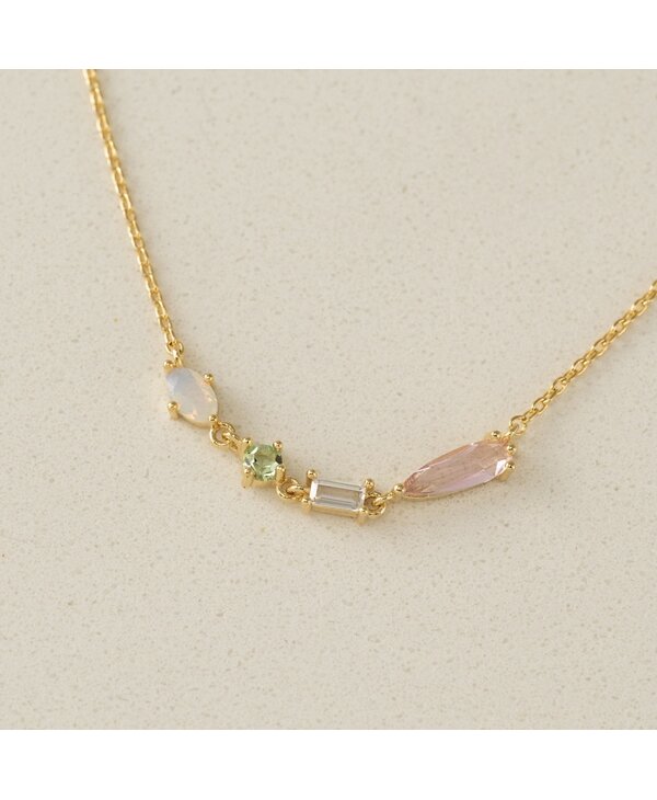Lovers Tempo Sonata Jewel Necklace - Opal Mix