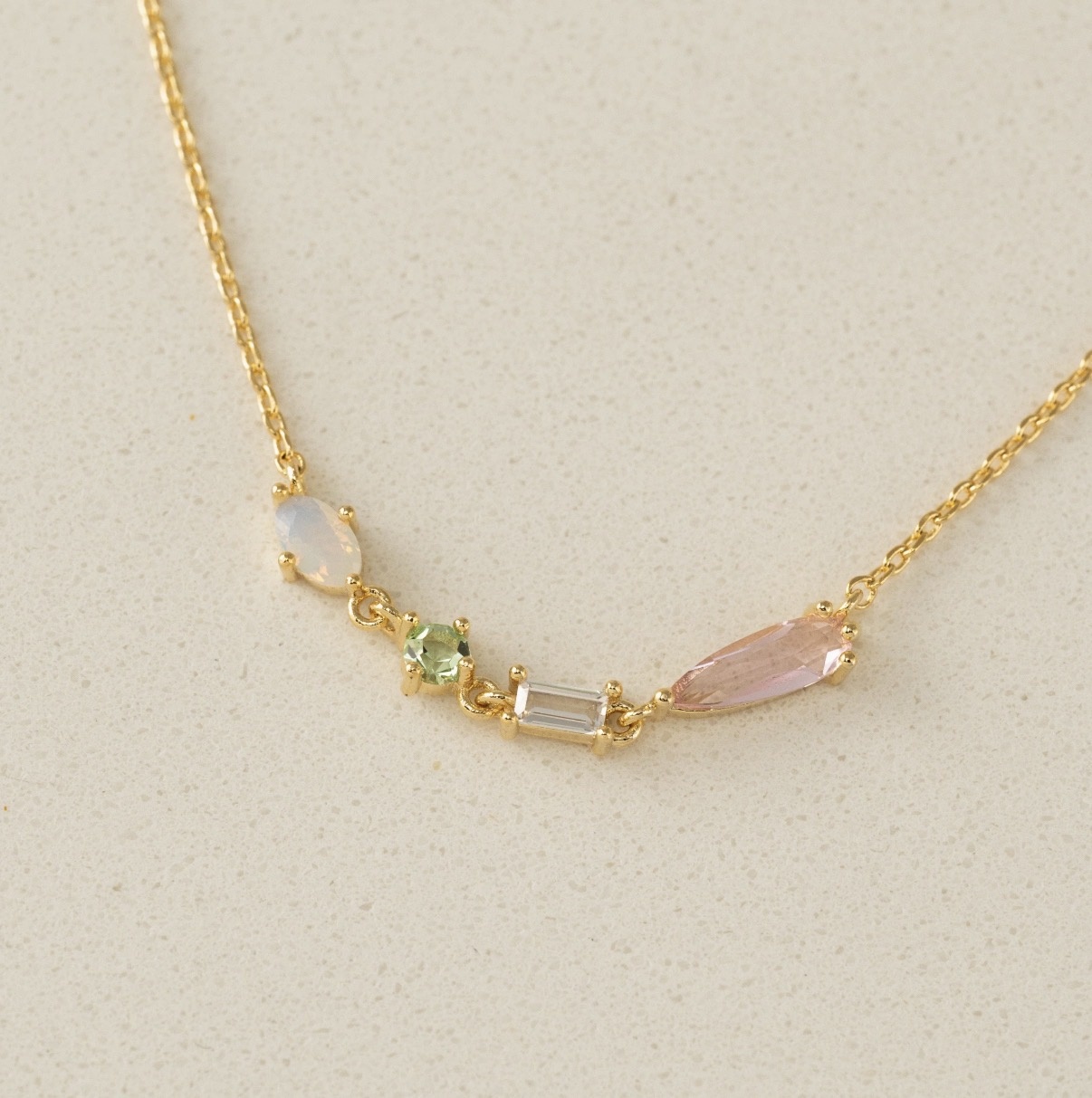 Lovers Tempo Sonata Jewel Necklace - Opal Mix