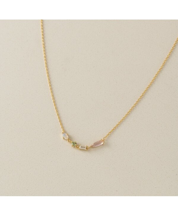 Lovers Tempo Sonata Jewel Necklace - Opal Mix