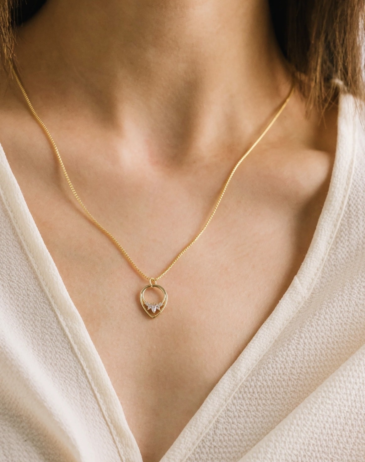 Lovers Tempo Aria Necklace - Clear
