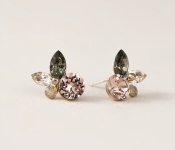 Corsage Posts  Earrings- Pink