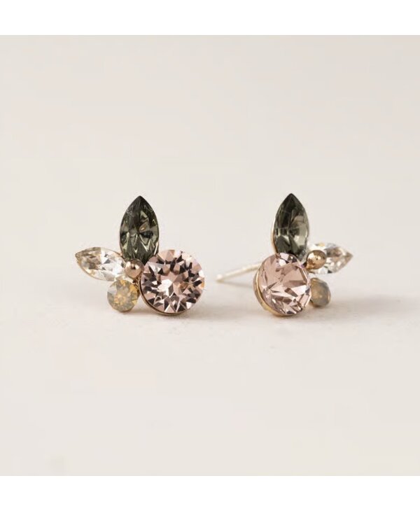 Lovers Tempo Corsage Posts  Earrings- Pink