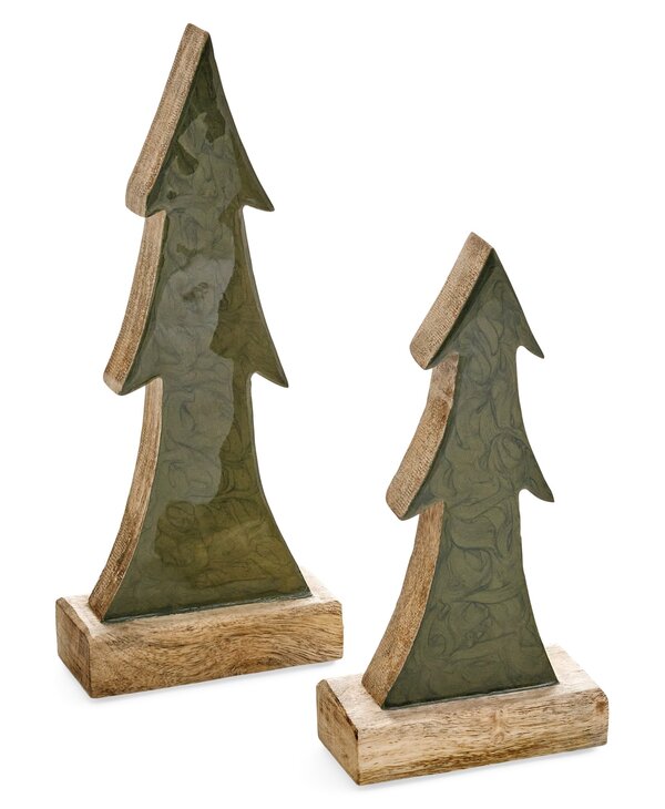 ADV Pine Centre Tree, Mango Wood Enamel