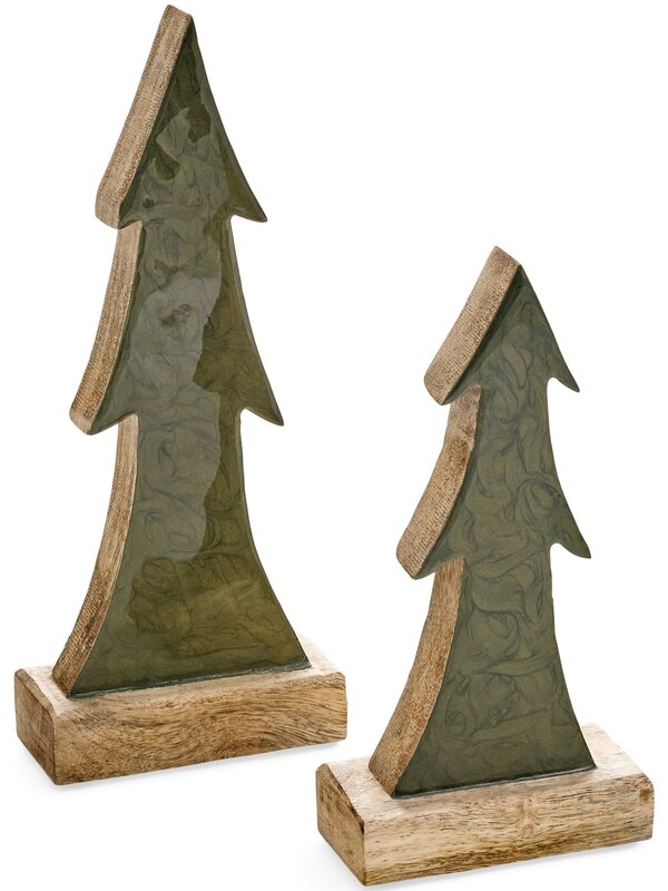 ADV Pine Centre Tree, Mango Wood Enamel
