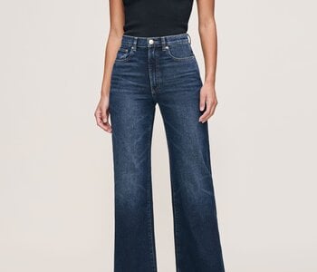 Karmine Refined Wide Leg in Dark Sea