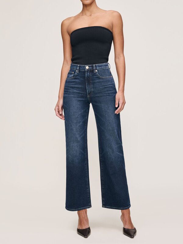 DL1961 Karmine Refined Wide Leg in Dark Sea