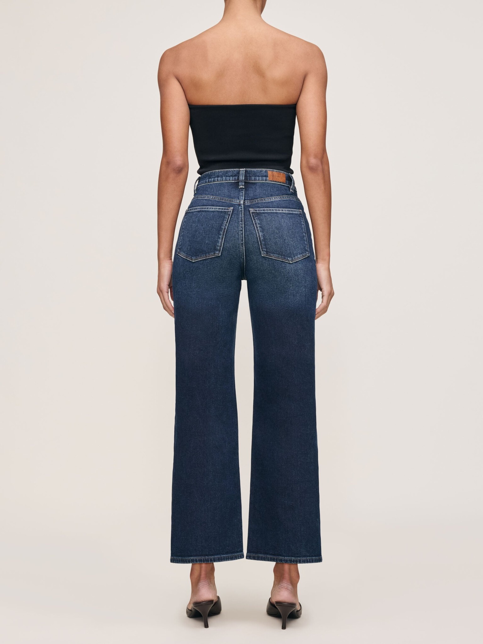 DL1961 Karmine Refined Wide Leg in Dark Sea