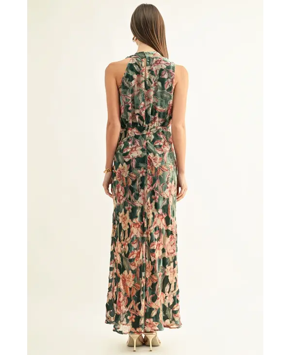 adelyn rae Veda Velvet Maxi Dress