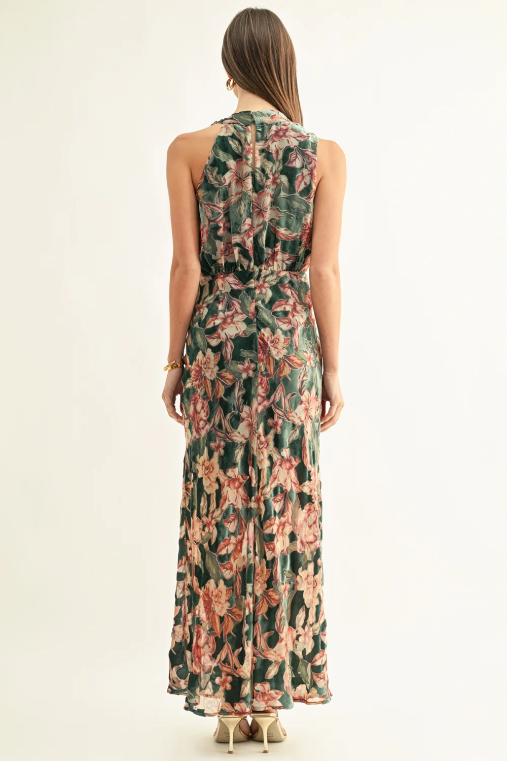 adelyn rae Veda Velvet Maxi Dress