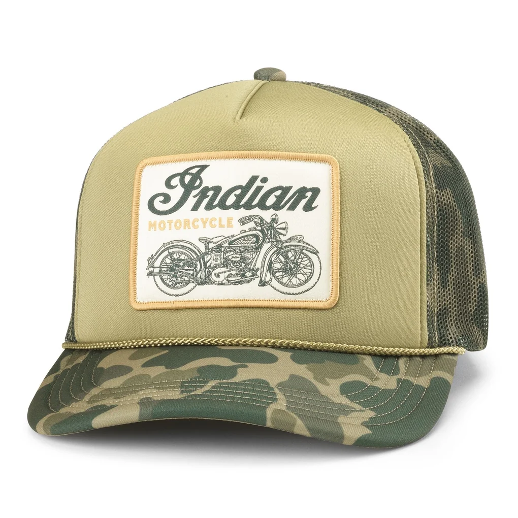 American Needle Indian Motorcycle Mallard Foamy Hat